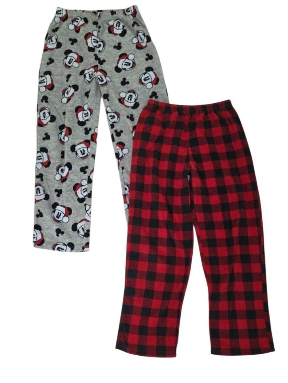 Girls Fleece Pajama Pants Disney Mickey Carters Plaid Sz 12